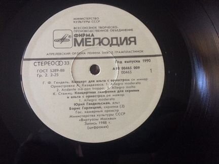 Г.Ф.Гендель, К.Стамиц, Б.Бриттен