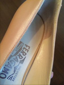Туфли пудрового цвета Salvatore Ferragamo