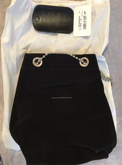 Сумка черная замшевая MM6 maison margiela оригинал