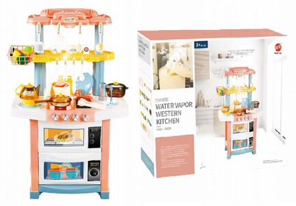 Детская кухня с паром и водой 49 предметов
