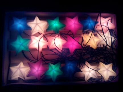 Елочная Гирлянда начало 70-х Звездочки