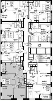 3-к квартира, 75 м², 7/20 эт.
