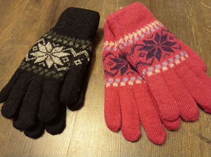 Шерстяные перчатки