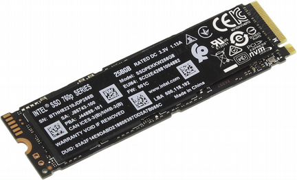 Intel SSD 256GB NVMe Intel 760p ssdpekkw256G8