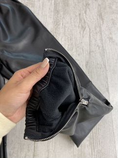 Джоггеры Saint Laurent эко кожа