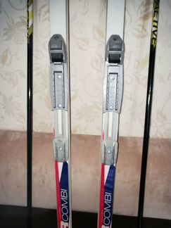 Лыжи, ботинки, палки