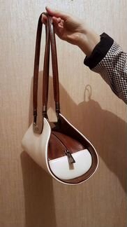 Кожаная белая сумка Valentissime