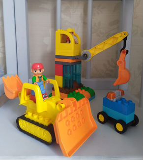 Lego Duplo: 2 больших набора, поезд, автобус