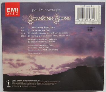 CD Paul McCartney: Standing Stone 1997 EMI Clas-s