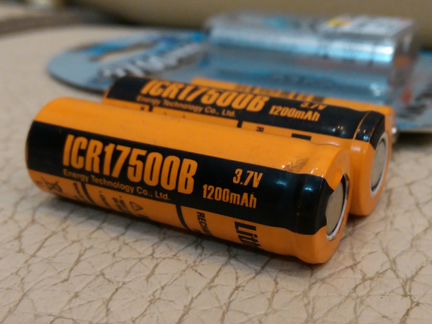 Аккумулятор li-ion ICR17500 ET 1200mAh 3.7V