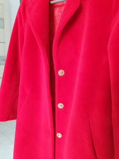 Пальто женское из облегченной овчины