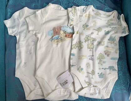 Набор боди 3 шт новые M&S 3-6 мес