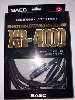 Продаётся аудио межблочный кабель saec XR-4000