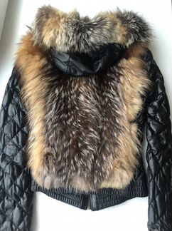 Кожаная куртка с мехом лисы Acasta