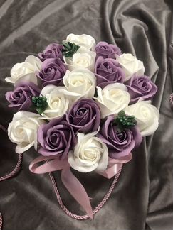 Букеты из Мыльных Роз в Наличии