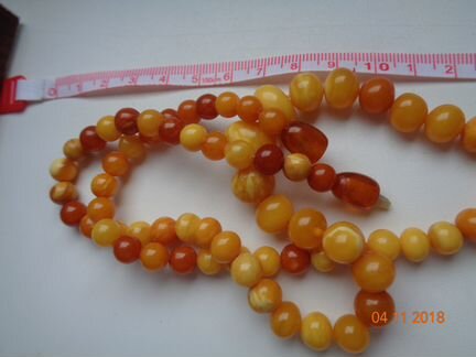 Старые янтарные бусы СССР