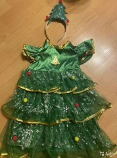 Новогодний костюм для девочки елочка