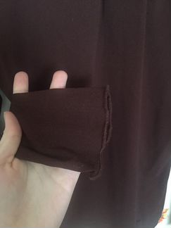 Блузка-водолазка шоколадного цвета