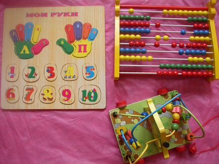 Развивающие деревянные игрушки