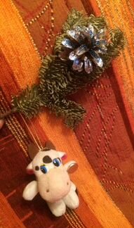 Елочная игрушка Корова / Бык