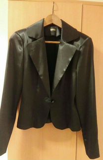 Костюм атласный черный