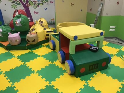 Мягкий игровой трансформер Грузовик 21 элемент