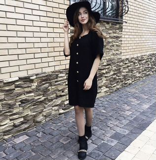 Твидовое платье