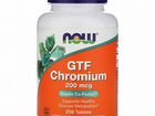 Now Foods, GTF Chromium, 200 мкг, 250 таблеток