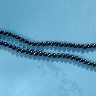 Ожерелье черный жемчуг натуральный