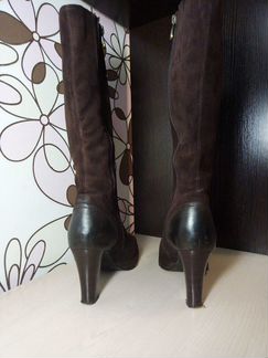 Сапоги осень- весна.замшевые