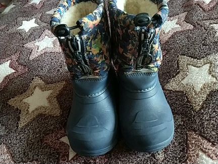 Сапоги резиновые утеплённые, дутики