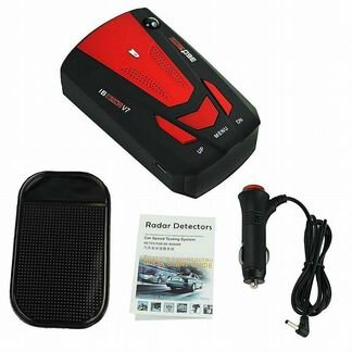 Автомобильный радар-детектор V7 Red