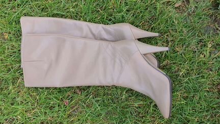 Сапоги бежевые натуральная кожа австрия