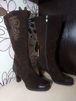 Сапоги осень- весна.замшевые