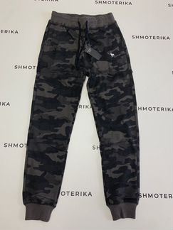 Abercrombie Fitch джогеры серый камуфляж, Новые