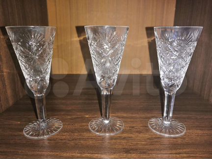 Фужеры хрустальные