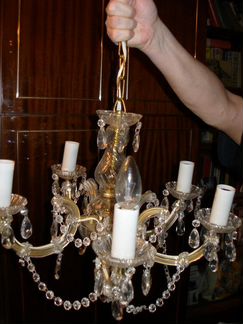 Люстра хрустальная 5-ти рожковая