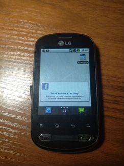 Смартфон LG p350 в хорошем состоянии