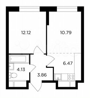 2-к квартира, 37.4 м², 18/30 эт.