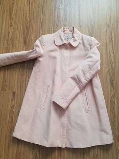 Плащ zara; розовый плащ; пальто