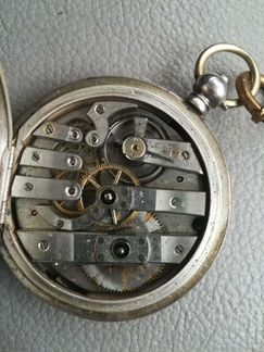 Часы карманные perret & fils серебро 19век