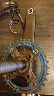 Шатуны Shimano SLX и успокоитель E13