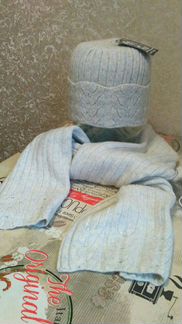 Комплекты женские шапка+шарф новые