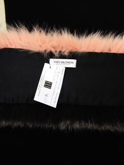 Воротник из меха лисы Yves Salomon,новый