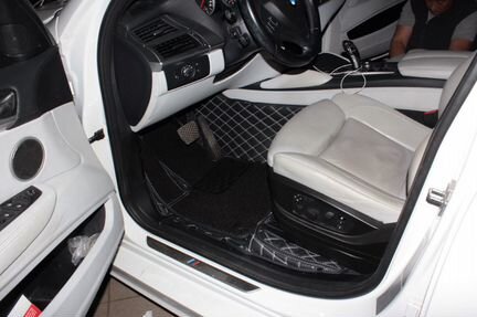 3D 5D автоковрики из эко кожи BMW X6 F16 бмв Ф16