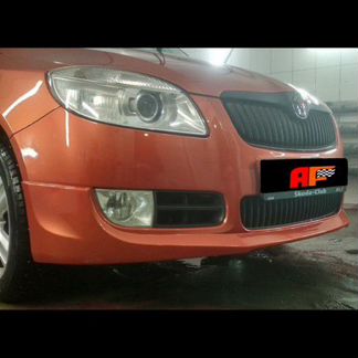 Накладка на передний бампер Skoda Fabia Mk2 Sport