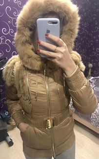 Куртка зимняя с мехом норки