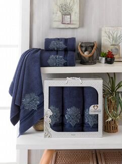 Полотенце Palma Цвет: Синий (50х90 см - 2 шт,70х140 см)