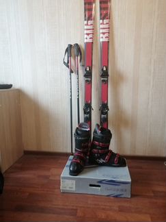 Горные лыжи комплект (Fischer + Lange)