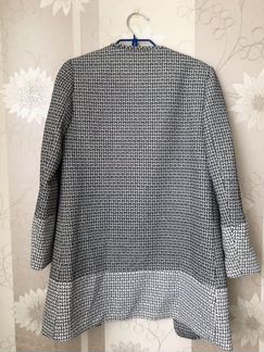 Пиджак, пальто, сюртук H&M, черно-белое